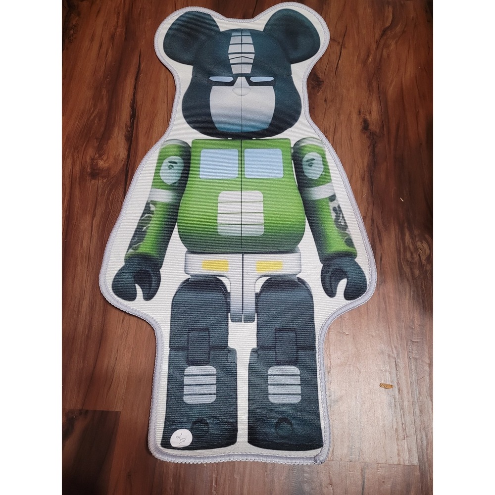 BAPE Medicom Toy BE@RBRICK Rug  Mat Green Bearbrick
